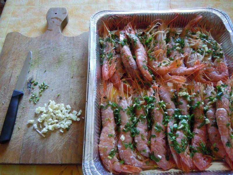 Gamberi alla Vernaccia di&nbsp;Oristano