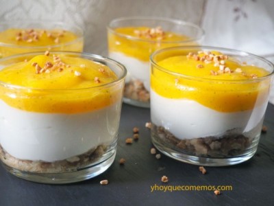 Crema de yogur con&nbsp;mango