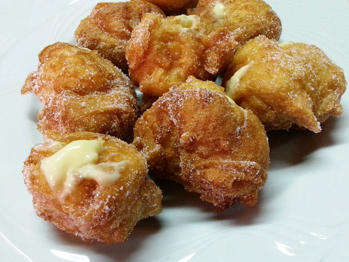 Frittelle ripiene di&nbsp;crema