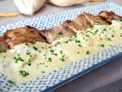 Lomo con salsa de&nbsp;Puerros