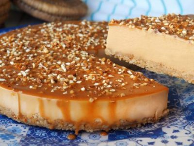 Tarta de Queso y Dulce de&nbsp;Leche