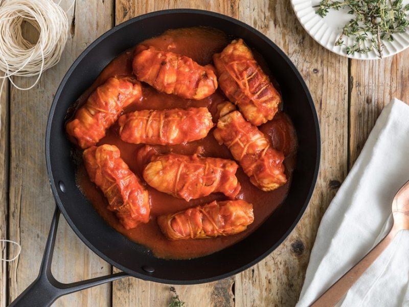 Involtini di pollo con scamorza e&nbsp;pancetta