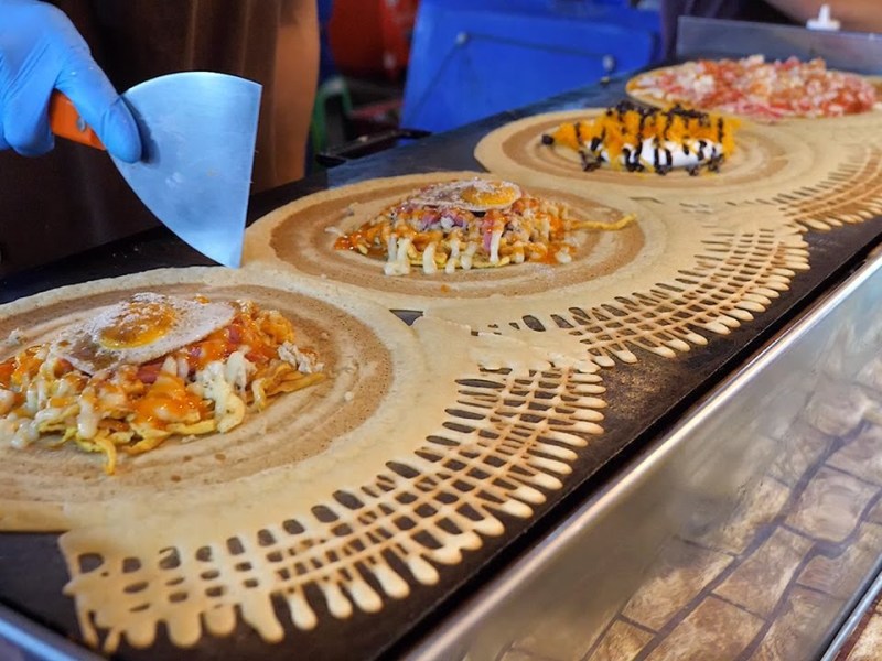 Crepes Thailandia con condimenti&nbsp;vari