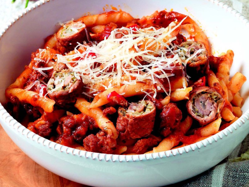 Fusilli molisani con sugo e&nbsp;caciocavallo